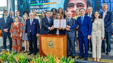 Pacto Nacional contra Feminicídio é luta de toda a sociedade, diz Lula. 'Principalmente dos homens'