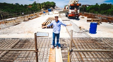 JHC vistoria obras da Linha Verde e do Mercado do Benedito Bentes